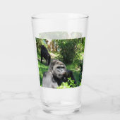Grappig Gezicht Gorilla Tumbler / Shaker Glas (Achterkant)