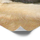 Grappig gezicht GSD hond niet voeden na middernach Poster (Hoek)