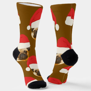 Grappig gezicht Het Pet van de Kerstman en uw hu Sokken