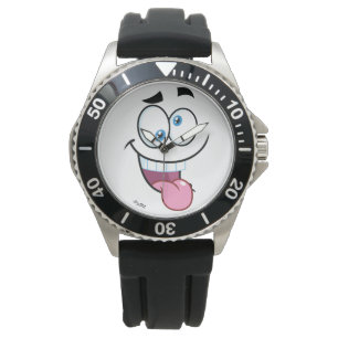 grappig gezicht horloge