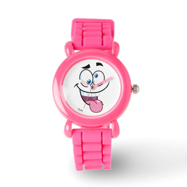 grappig gezicht horloge (Voorkant)