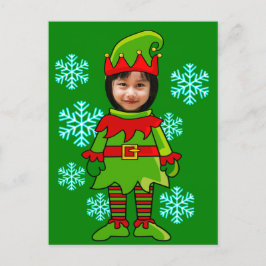 Grappig gezicht in briefkaart