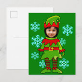 Grappig gezicht in briefkaart (Voorkant / Achterkant)