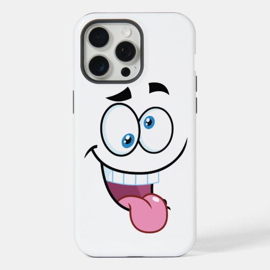 grappig gezicht iPhone hoesje (Achterkant)