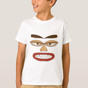 Grappig Gezicht Kinderen T-Shirt - Speels Abstract