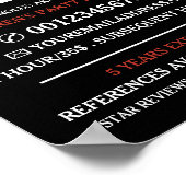 Grappig Gezicht, Kinderentertainer, Clown Reclame Poster (Hoek)