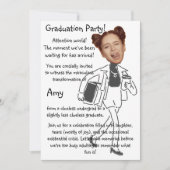 Grappig gezicht | Leuke & unieke foto afstudeerfee Kaart (Voorkant)