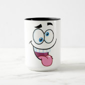 grappig gezicht mok (Midden)