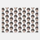 Grappig Gezicht of Pet Foto Gift Inpakpapier Vel (Voorkant)