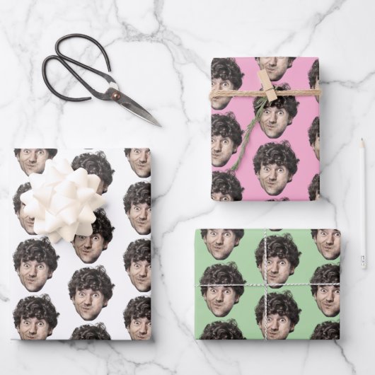 Grappig Gezicht of Pet Foto Gift Inpakpapier Vel (Voorkant)