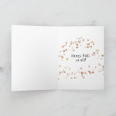 grappig gezicht op geschilderde pompoen kaart (Binnen)