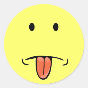 Grappig gezicht stickers