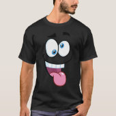 grappig gezicht t-shirt (Voorkant)