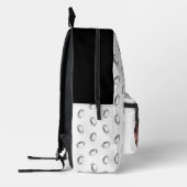 Grappig gezicht |Terug naar School Foto Voetbal Ru Bedrukte Rugzak (Links)