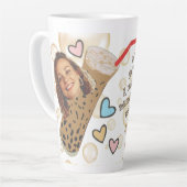 Grappig gezicht | U bent mijn Boba Foto Latte Mok (Linkerhoek)