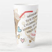 Grappig gezicht | U bent mijn Boba Foto Latte Mok (Voorkant)