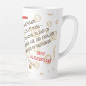 Grappig gezicht | U bent mijn Boba Foto Latte Mok (Rechts)