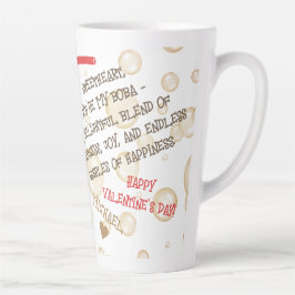 Grappig gezicht | U bent mijn Boba Foto Latte Mok