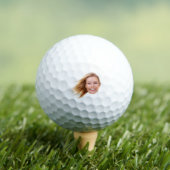 Grappig Gezicht Uitgesneden Vrouwen Golfer Custom  Golfballen (Insitu Shirt)