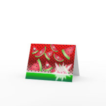 Grappig Gezicht Watermeloen - Dank je wel