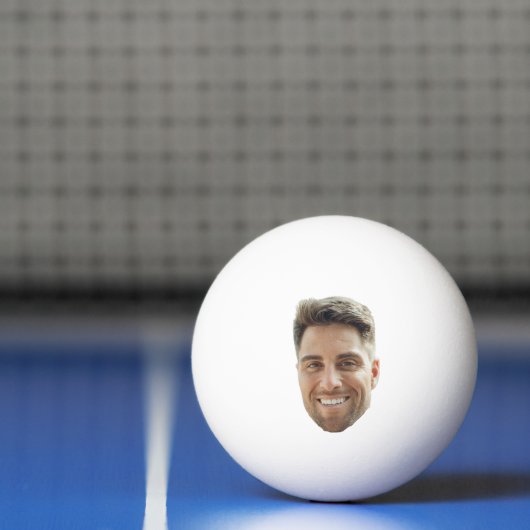 Grappig Gezicht Wit Ping Pong Bal Ontwerp Pingpongbal (Net)