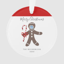 Grappig gezichtsmasker peperkoek man gepersonalise ornament