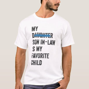 Grappig gezin Mijn schoonzoon is mijn lievelingski T-shirt