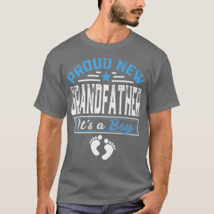 Grappig gezin nieuwe grootvader... het is een jong t-shirt