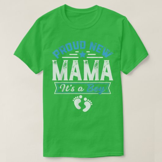 Grappig gezin nieuwe mama. Het is een jongen seksr T-shirt (Design voorkant)