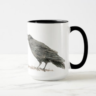 Grappig Gezocht Cake met koffie? Ravens Bird Mok