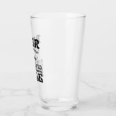 Grappig gezond bier versus groene boerenkool Humor Glas (Links)