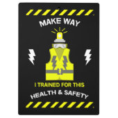 Grappig gezondheid en veiligheid | NEBOSH | Functi Klembord (Achterkant)