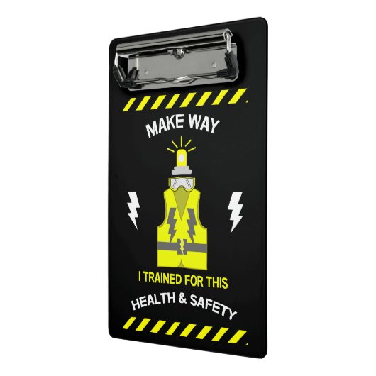 Grappig gezondheid en veiligheid | NEBOSH | Functi Mini Klembord (Angled2)