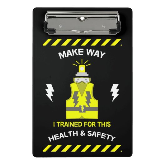 Grappig gezondheid en veiligheid | NEBOSH | Functi Mini Klembord (Voorkant)