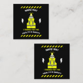 Grappig gezondheid en veiligheid | NEBOSH | Functi Vierkante Visitekaartje (Voorkant / Achterkant)