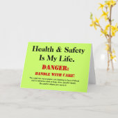 Grappig Gezondheid en Veiligheidsbord Grappig Aanp Kaart (Gele Bloem)