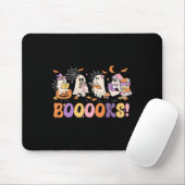 Grappig Ghost Book Het lezen van Halloween Boeken Muismat (Met muis)