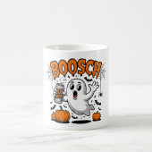 Grappig Ghost "Boosch" Halloween Ontwerp Koffiemok (Center)