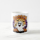Grappig Ghost "Boosch" Halloween Ontwerp Koffiemok (Center)