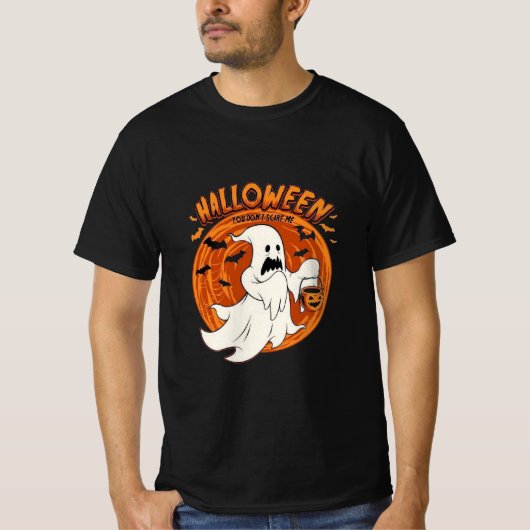Grappig Ghost Halloween Shirt - Je maakt me niet b (Voorkant)
