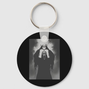 Grappig Ghost Hand Heart Sign Spooky Kostuum Hallo Sleutelhanger