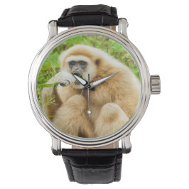 Grappig Gibbon Monkey Foto Kinder Horloge