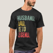 Grappig  Gift T Shirt Man Papa Keto Legend (Voorkant)