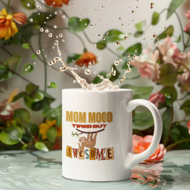 Grappig Giftful Mom Shirt - Schattigee Luiaard Mom Koffiemok