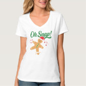 Grappig Gingerbread Christmas Shirt, Xmas Feestdag T-shirt (Voorkant)