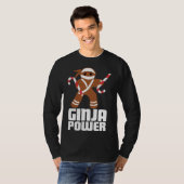 Grappig Ginja Power Schattige Christmas Cookie Gin T-shirt (Voorkant volledig)