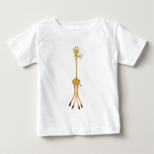 Grappig Giraffe Baby T-shirt (Voorkant)