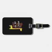 Grappig Giraffe Cartoon je bent niet eens op mijn  Bagagelabel (Voorkant horizontaal)