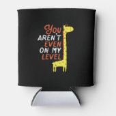 Grappig Giraffe Cartoon je bent niet eens op mijn  Blikjeskoeler (Voorkant)