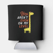 Grappig Giraffe Cartoon je bent niet eens op mijn  Blikjeskoeler (Achterkant)